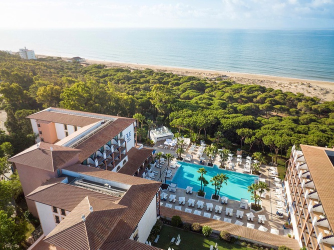 Aerial views of the establishment TUI BLUE ISLA CRISTINA PALACE Hotel Isla Cristina, Huelva, Spain